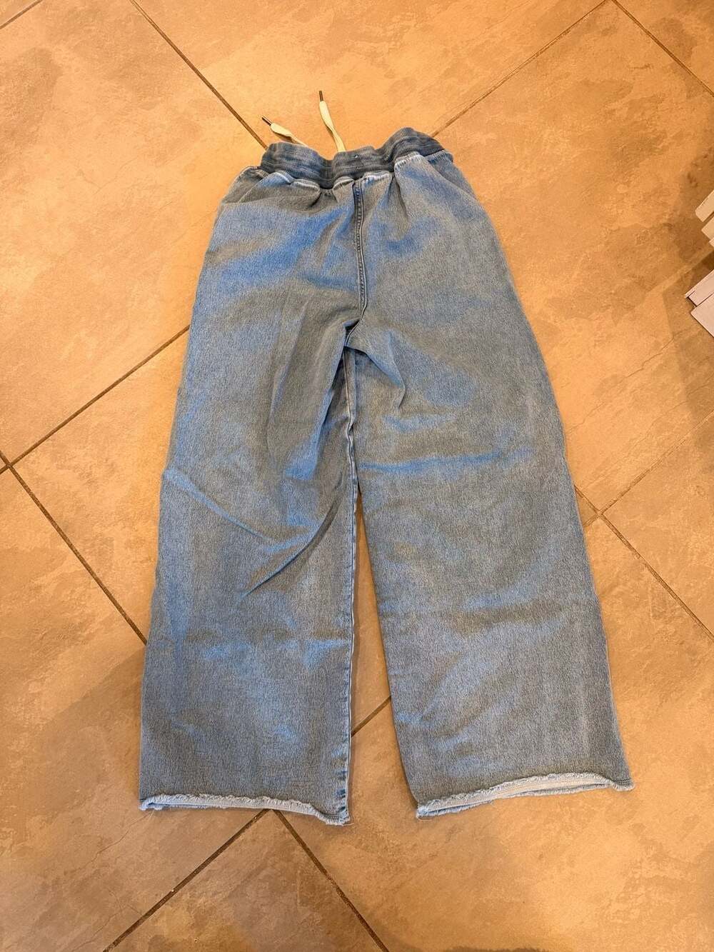 Aerie Drawstring Wide Leg Jeans Size XS - Picture 3 of 3